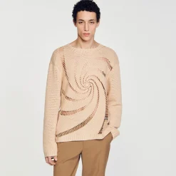 Pull En Coton Crochet Spirale