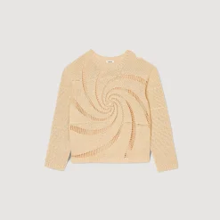 Pull En Coton Crochet Spirale