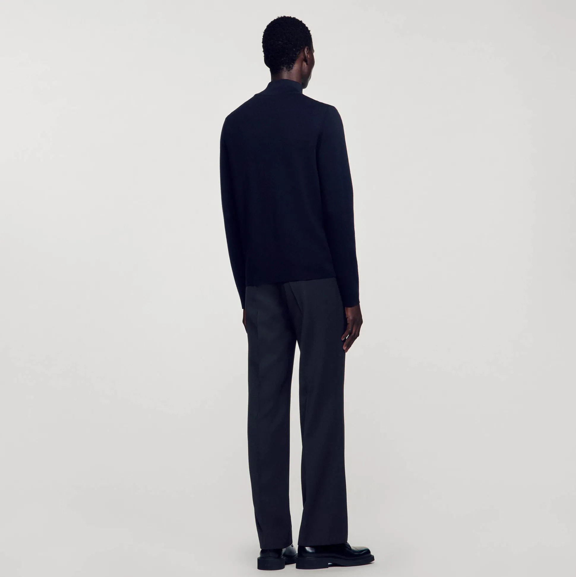 Pull En Laine à Col Zippé