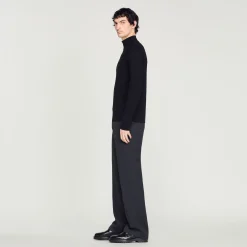 Pull En Laine à Col Zippé