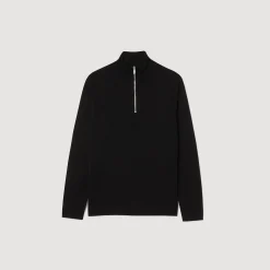 Pull En Laine à Col Zippé