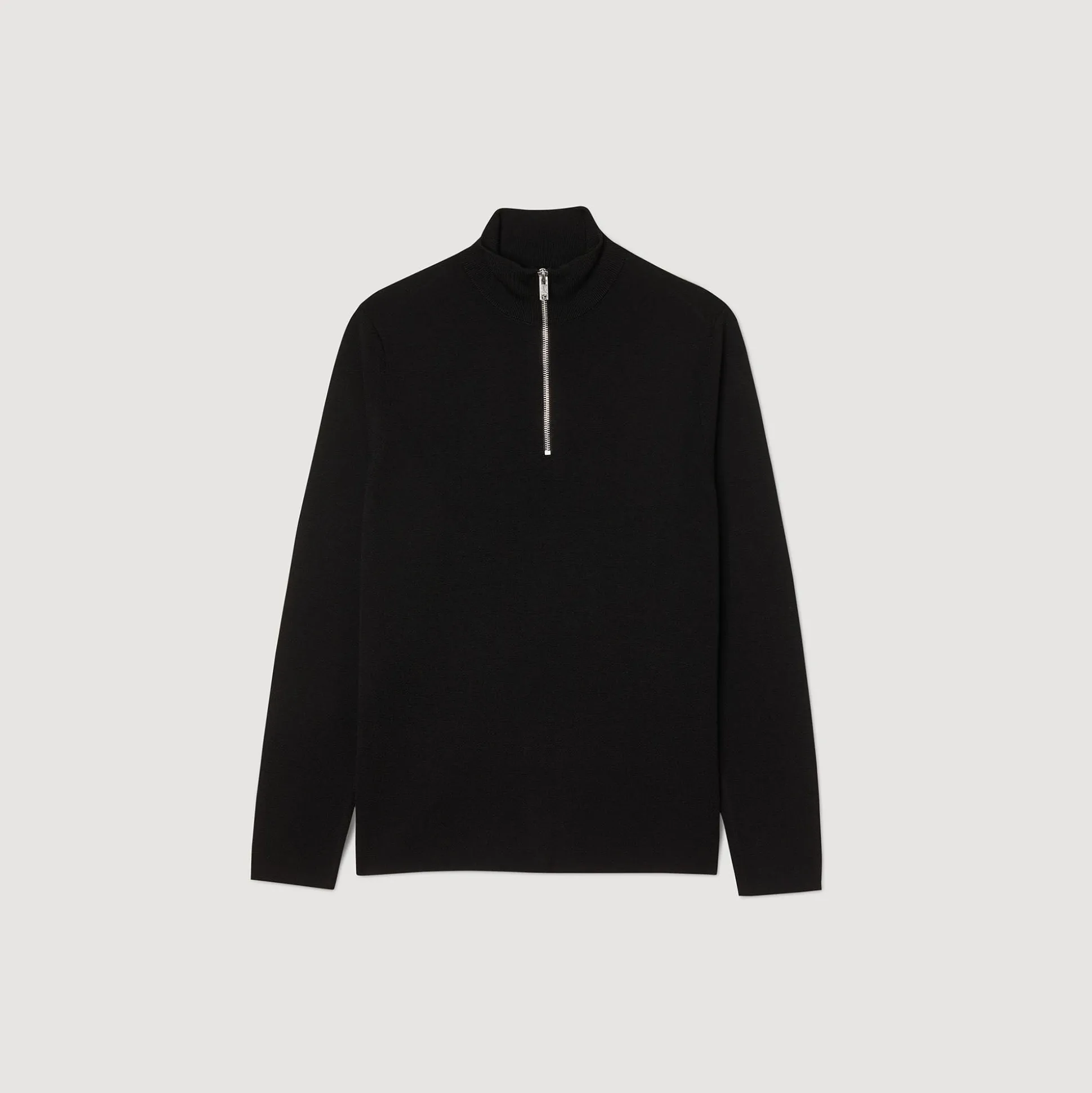 Pull En Laine à Col Zippé