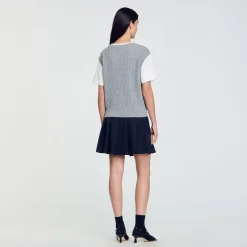 Pull En Maille Bimatières