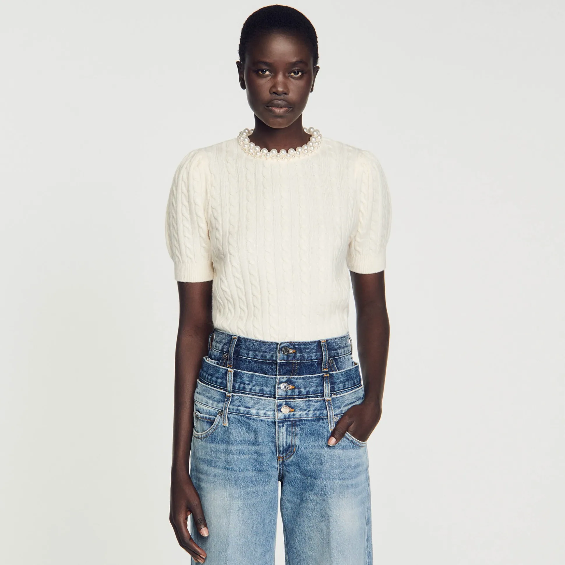 Pull En Maille Câblée