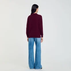Pull Torsadé à Col Polo