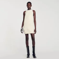 Robe à Col Bijoux