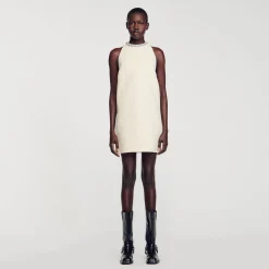 Robe à Col Bijoux