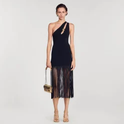 Robe Asymétrique à Franges