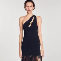 Robe Asymétrique à Franges