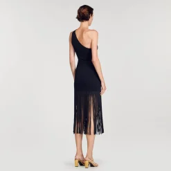 Robe Asymétrique à Franges