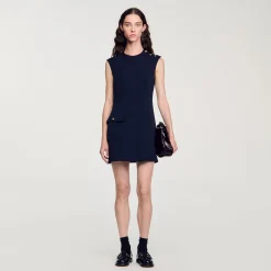 Robe Courte à Boutons