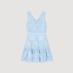 Robe Courte à Broderies Anglaises
