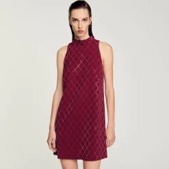 Robe Courte à Studs Losanges