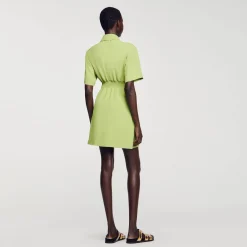 Robe Courte Boutonnée