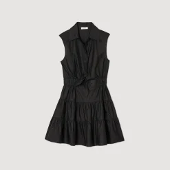 Robe Courte Drapée Et Strassée