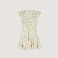 Robe Courte En Guipure Marguerites