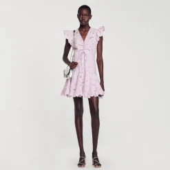 Robe Courte En Guipure Marguerites