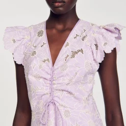 Robe Courte En Guipure Marguerites
