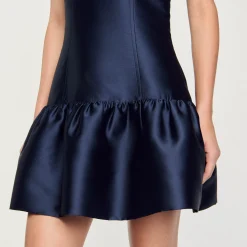 Robe Courte En Satin