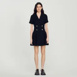 Robe Courte En Tweed