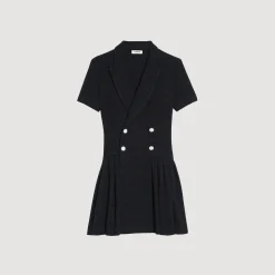 Robe Courte En Tweed