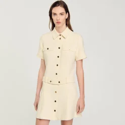 Robe Courte En Tweed