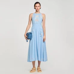 Robe Longue à Broderies Anglaises