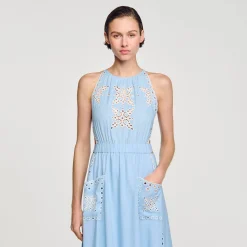 Robe Longue à Broderies Anglaises