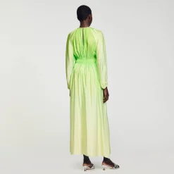 Robe Longue à Col Strassé