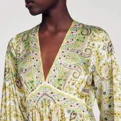 Robe Longue à Imprimé Foulard