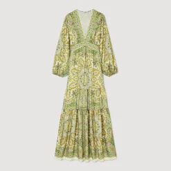 Robe Longue à Imprimé Foulard