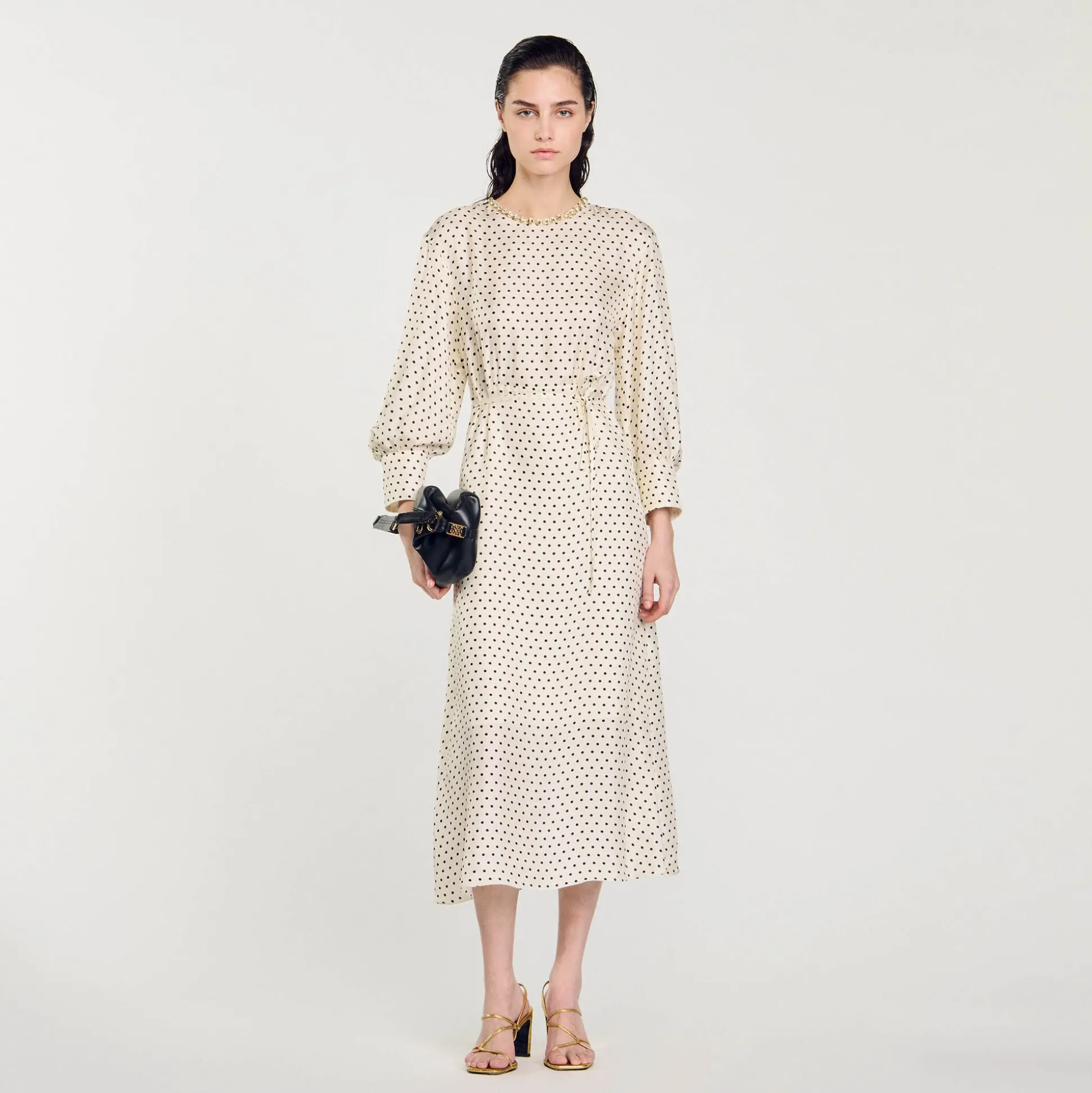 Robe Longue à Pois