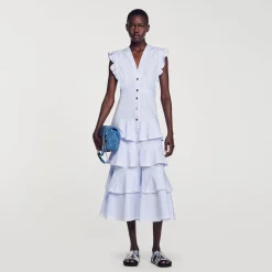 Robe Longue à Volants