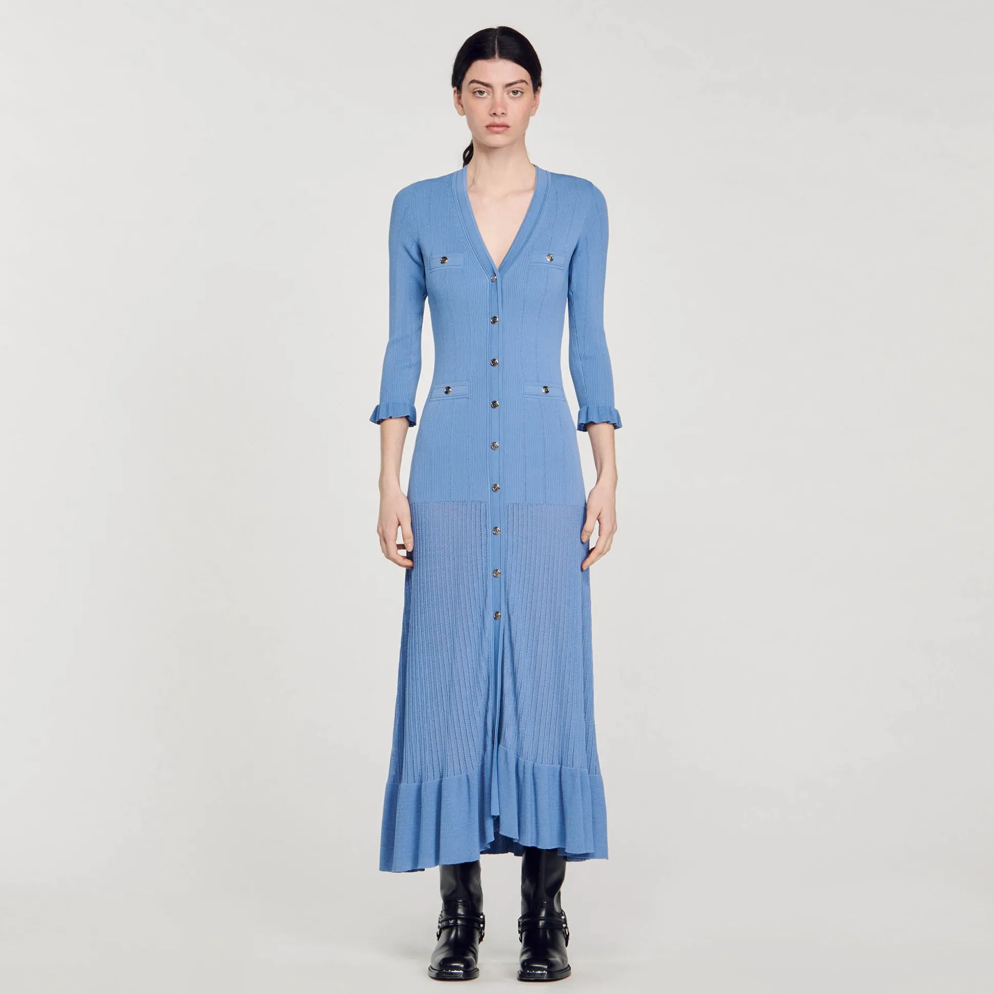Robe Longue En Maille