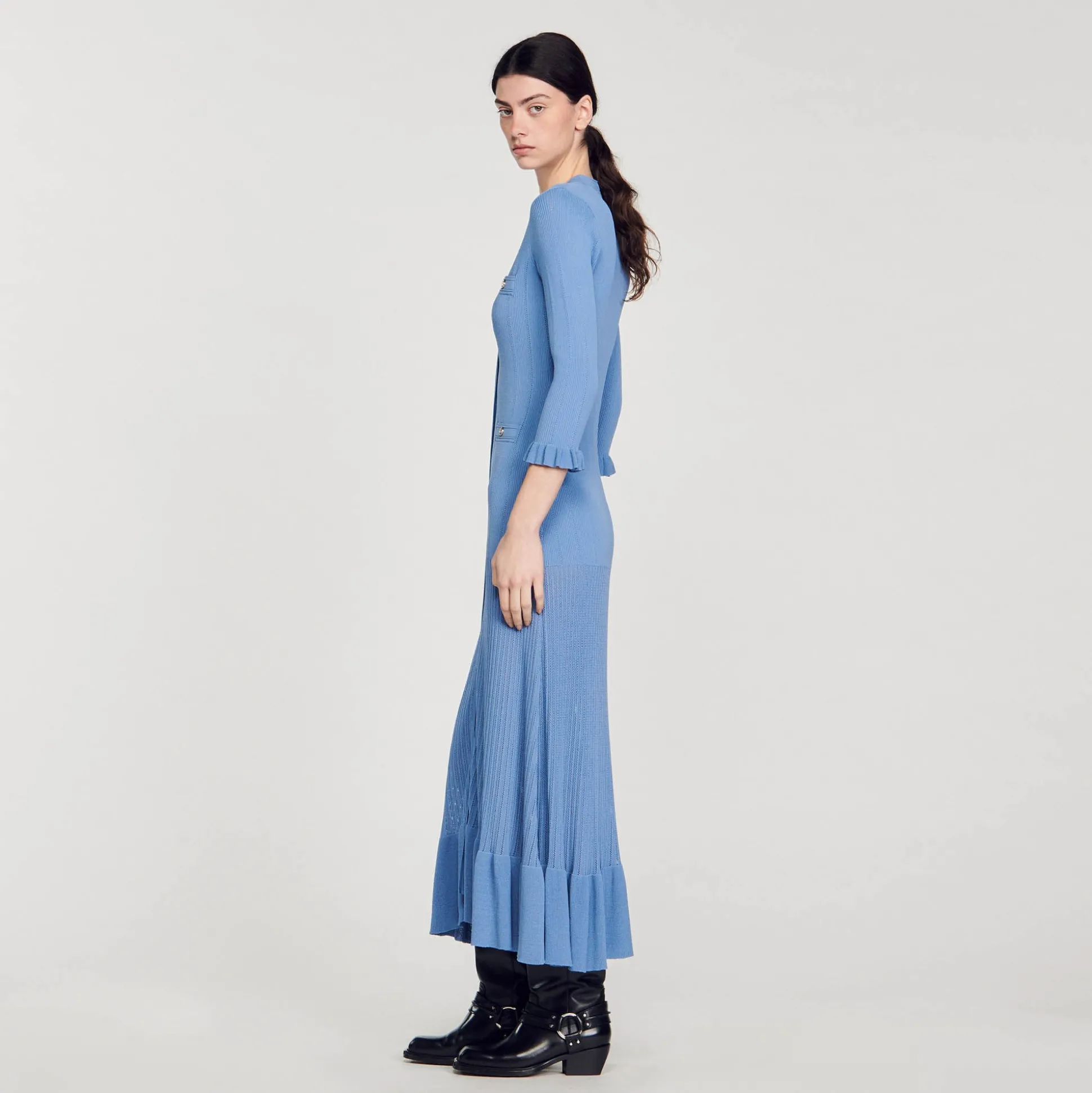 Robe Longue En Maille