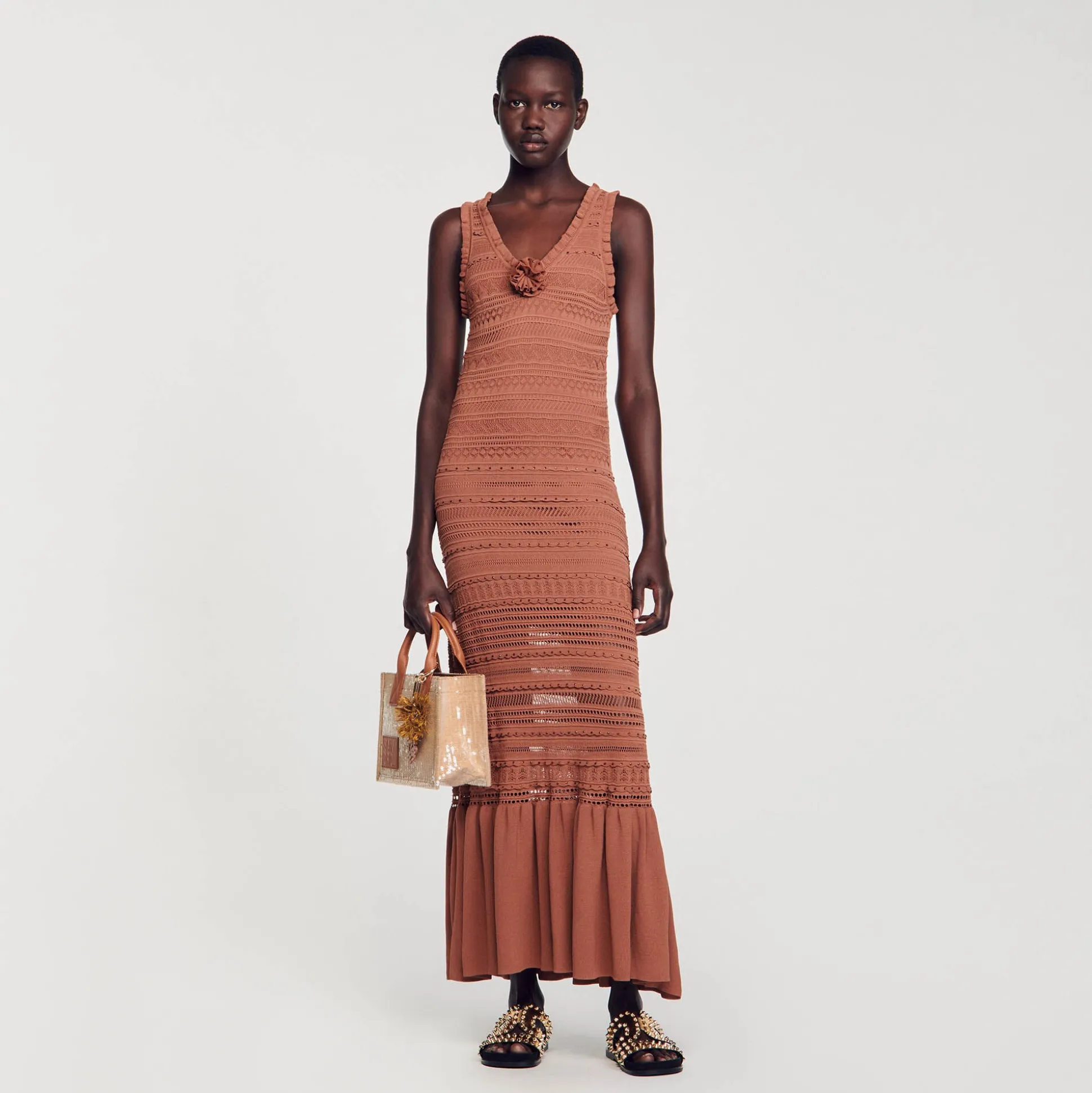 Robe Longue En Maille