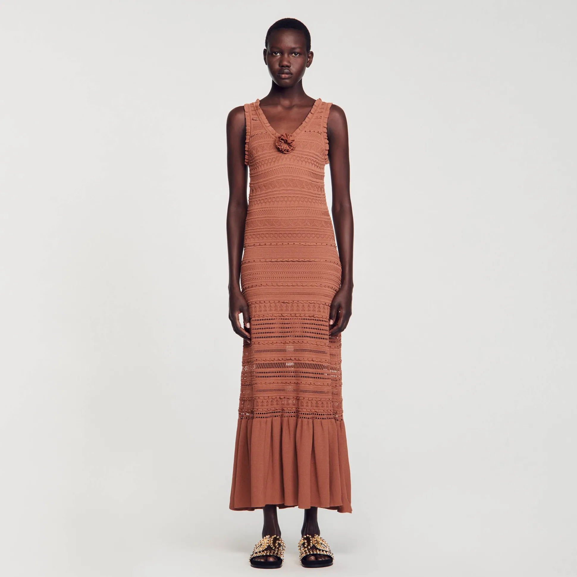 Robe Longue En Maille