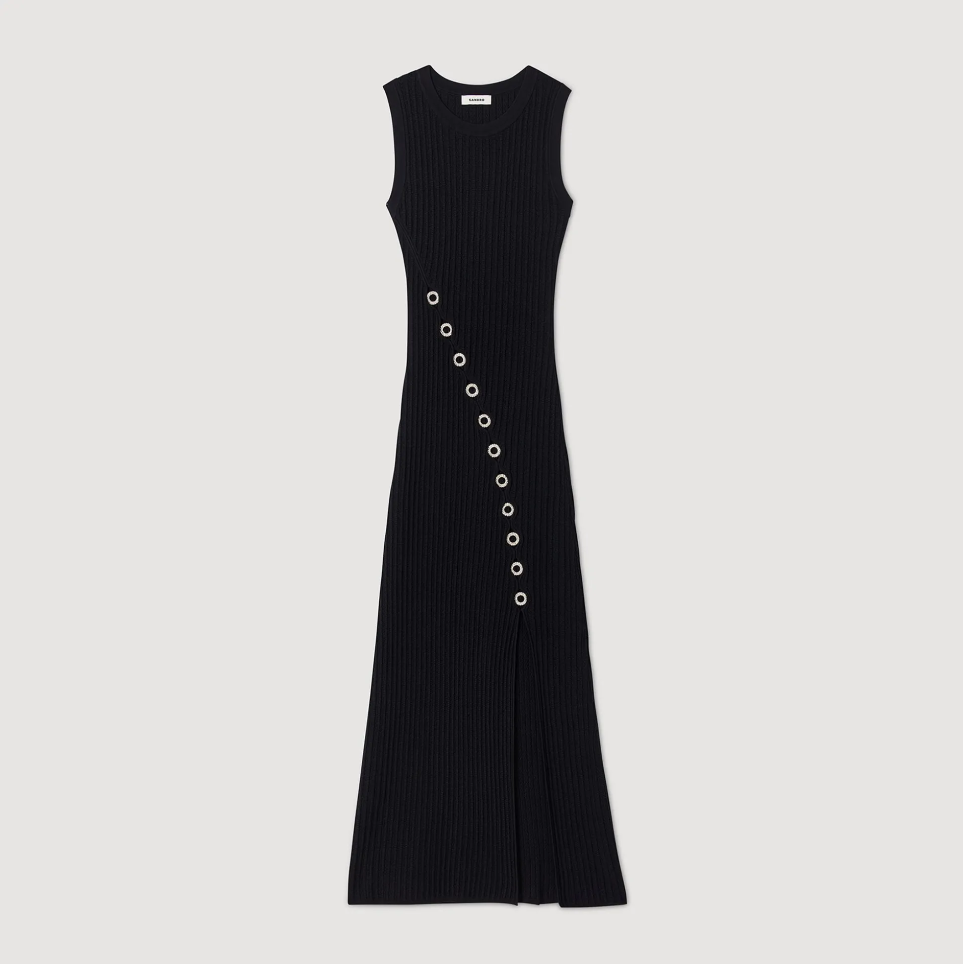 Robe Longue Ornée De Bijoux Strassés