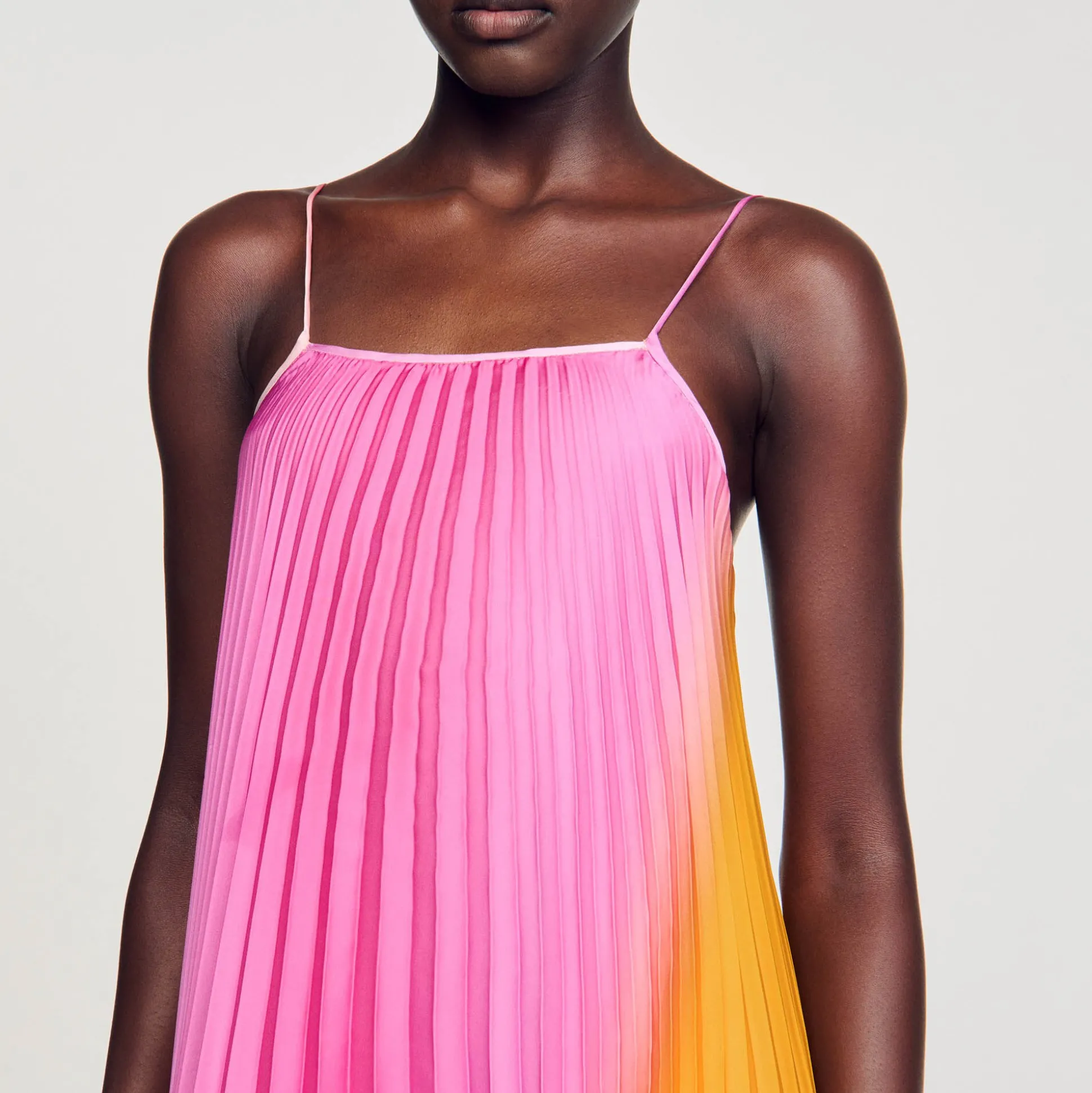 Robe Longue Plissé Soleil