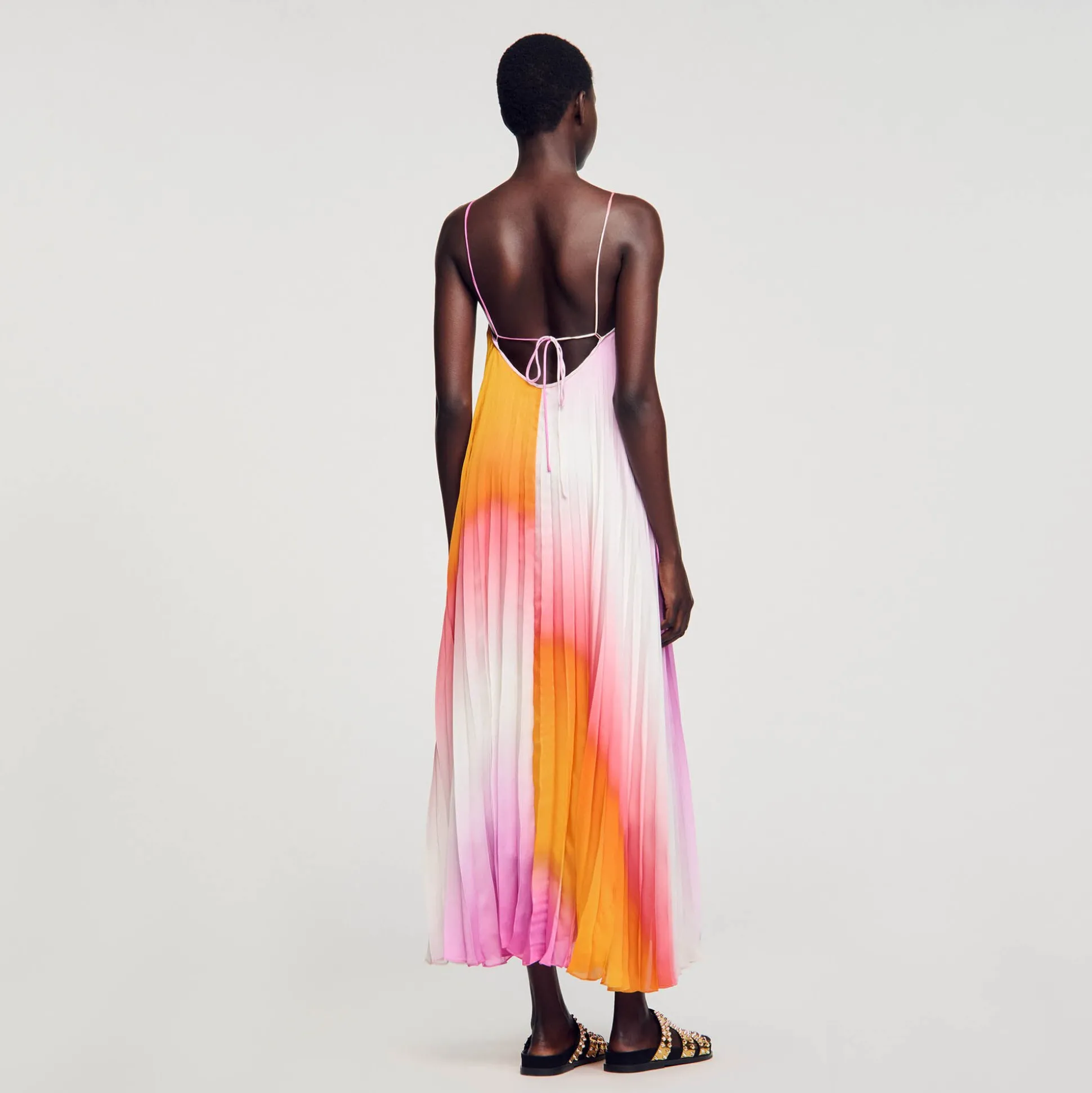 Robe Longue Plissé Soleil