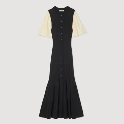 Robe Midi Côtelée