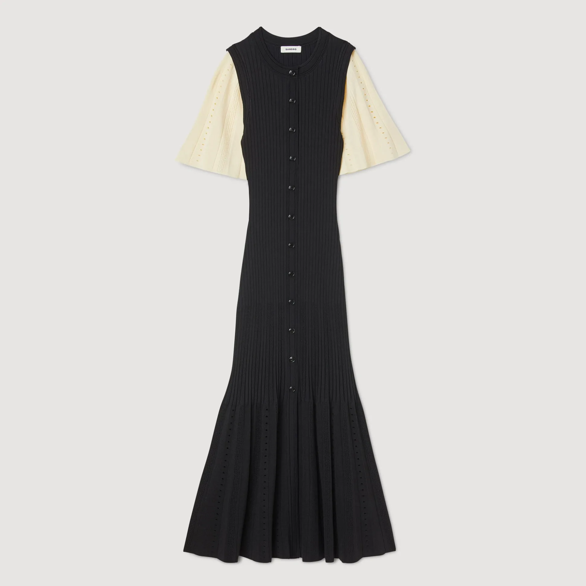 Robe Midi Côtelée