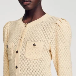 Robe Midi En Maille Pointelle
