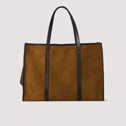 Sac Cabas En Cuir Suédé