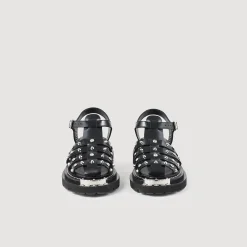 Sandales Olys Cloutées En Cuir