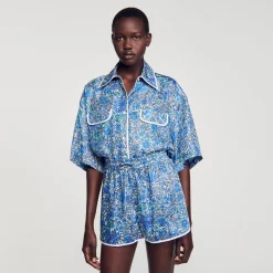 Short à Imprimé Fleuri