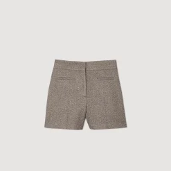 Short à Motifs Chevrons Orné De Strass