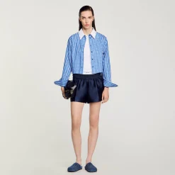 Short Effet 2 En 1 En Satin