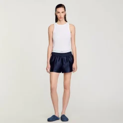Short Effet 2 En 1 En Satin