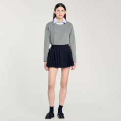 Short Jupe à Plis